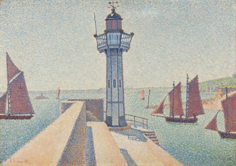 radical harmony review: Paul Signac, Portrieux, the Lighthouse, Opus 183, 1888, Kröller-Müller Museum, Otterlo, Netherlands.
