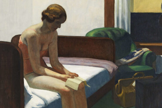 Edward Hopper, Hotel Room, 1931, Thyssen-Bornemisza Museum, Madrid, Spain. Detail.