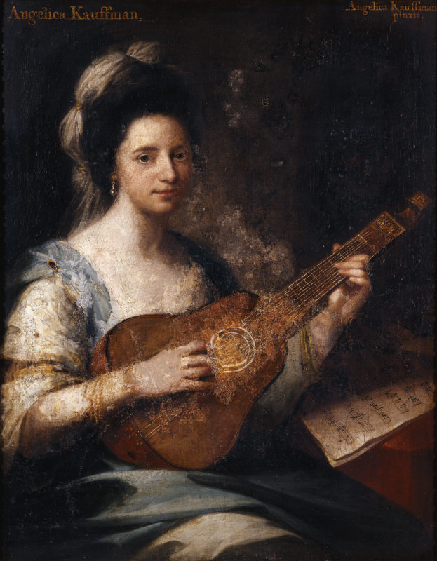 Angelica Kauffman self-portrait: Angelica Kauffman, Self-Portrait, c. 1764, National Trust, Saltram House, Devon, UK.
