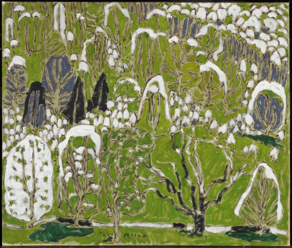David Milne: David Milne, Trees in Spring, ca. 1917, National Gallery of Canada, Ottawa, Canada. Wikimedia Commons (public domain).
