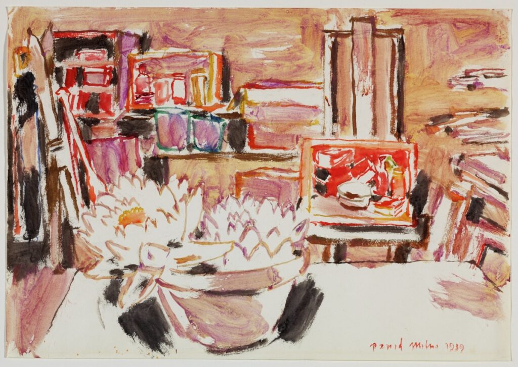 David Milne: David Milne, Waterlilies in the Cabin, 1939, National Gallery of Canada, Ottawa, Canada. Museum’s website.
