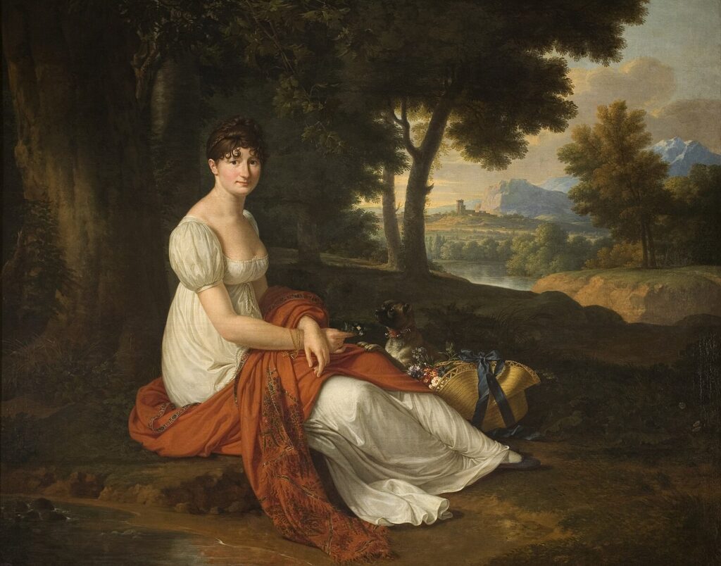 kraków artworks: François-Xavier Fabre, Portrait of Elżbieta Skotnicka, née Laskiewicz, 1807, National Museum in Kraków, Kraków, Poland.
