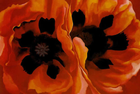 Georgia O’Keeffe, Oriental Poppies, 1927, Weisman Art Museum, Minneapolis, MN, USA, Wikimedia.