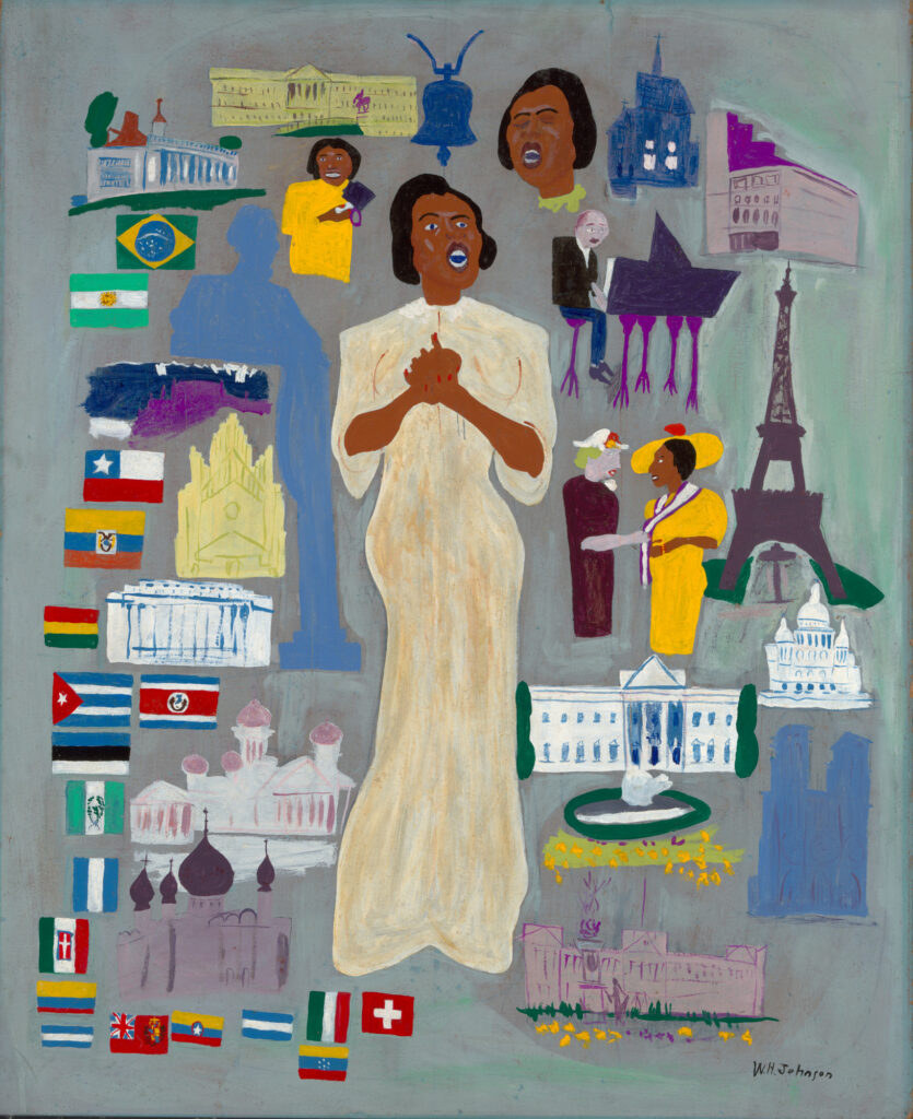 marian anderson: William H. Johnson, Marian Anderson, c. 1945, Smithsonian American Art Museum, Washington, D.C., USA.
