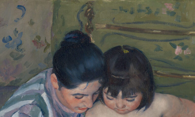 Mary Cassatt Child's Bath: Mary Cassatt, Child’s Bath, 1893, Art Institute of Chicago, Chicago, IL, USA. Detail.
