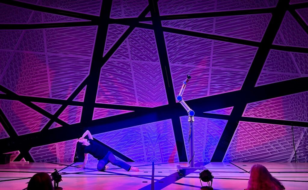 art and ai: Ken Goldberg, Catie Cuan, Breathless: Catie and the Robot, 2023, National Sawdust Theater, New York City, NY, USA. Project’s website.
