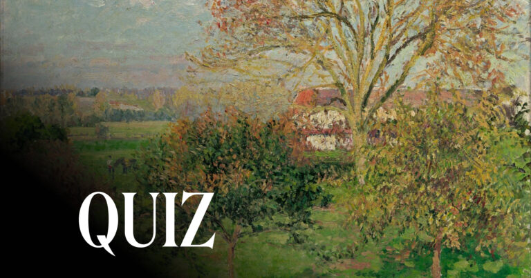 Autumn Morning, Eragny, 1897, Pushkin State Museum of Fine Arts, Moscow, Russia. Detail.
