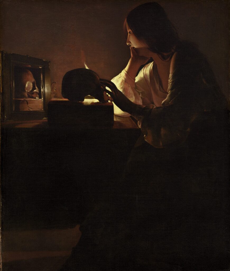 Georges de La Tour: Georges de La Tour, The Repentant Magdalen, c. 1635–1640, National Gallery of Art, Washington, DC, USA.
