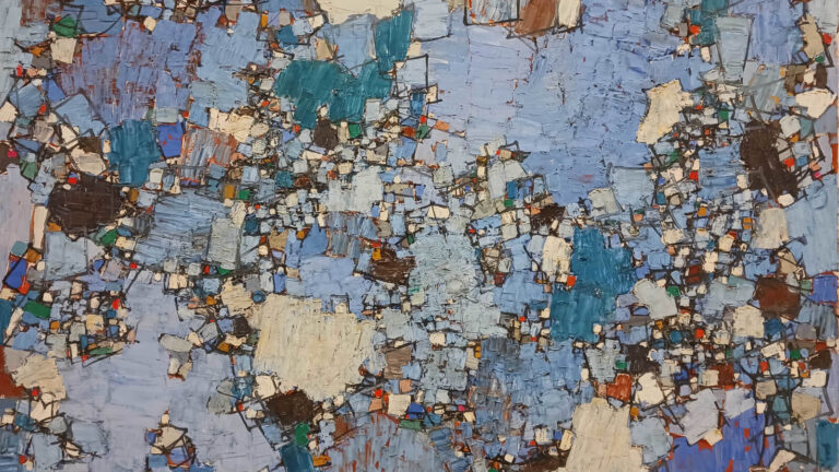 Natalia Dumitresco: Natalia Dumitresco, Gris et Blanc, c. 1960, Musée d’Art Moderne de Paris, Paris, France. Detail.
