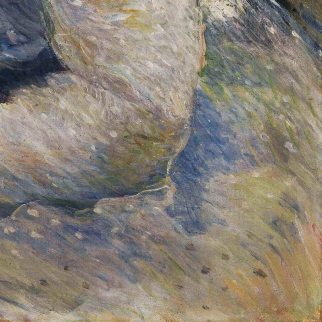 Marie Bracquemond: Marie Bracquemond, Afternoon Tea, ca. 1880, Petit Palais, Paris, France. Detail.
