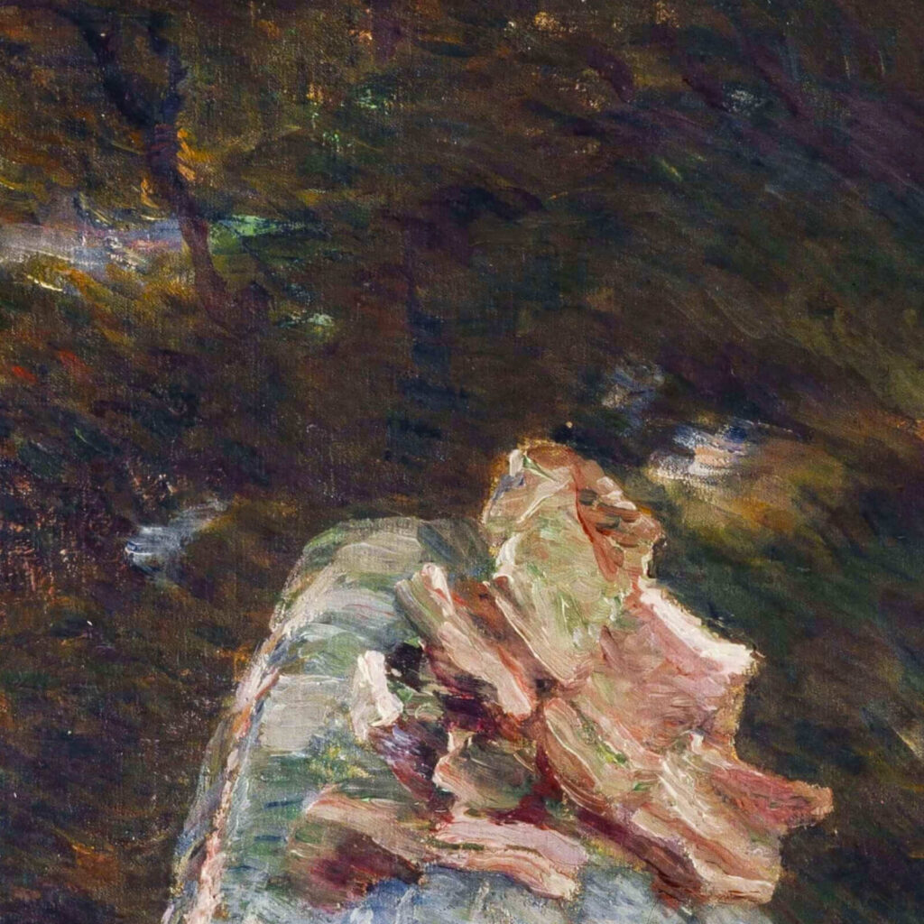 Marie Bracquemond: Marie Bracquemond, Afternoon Tea, ca. 1880, Petit Palais, Paris, France. Detail.
