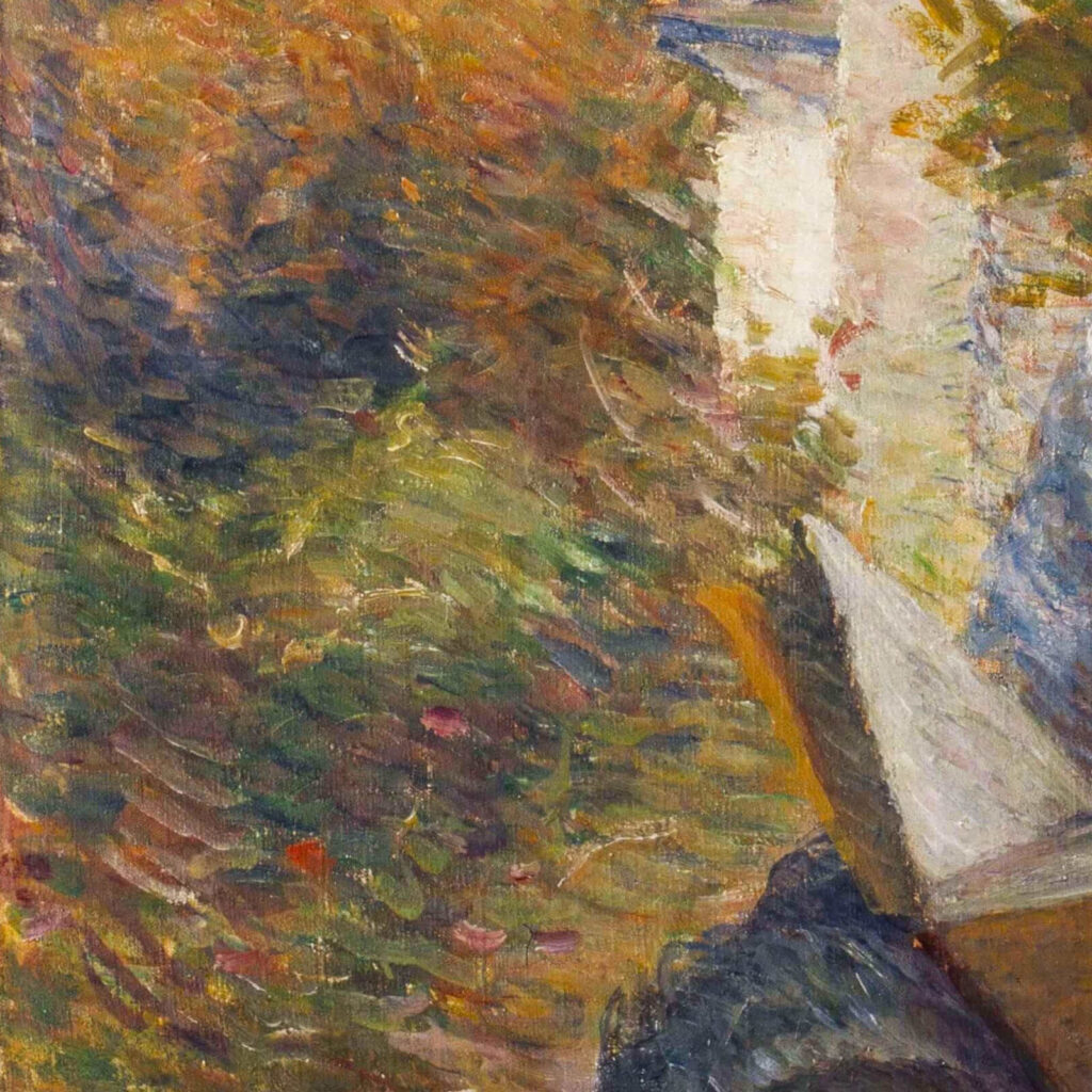 Marie Bracquemond: Marie Bracquemond, Afternoon Tea, ca. 1880, Petit Palais, Paris, France. Detail.
