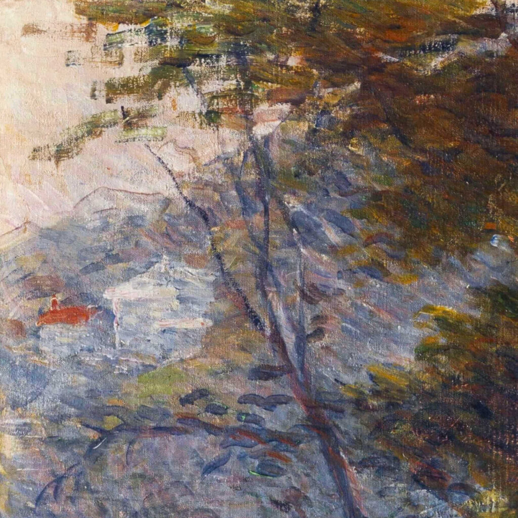 Marie Bracquemond: Marie Bracquemond, Afternoon Tea, ca. 1880, Petit Palais, Paris, France. Detail.
