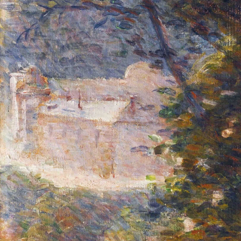 Marie Bracquemond: Marie Bracquemond, Afternoon Tea, ca. 1880, Petit Palais, Paris, France. Detail.
