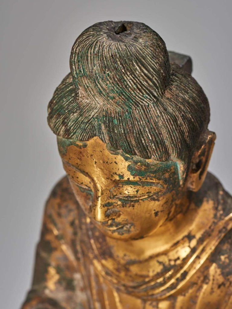 chinese buddha statue: Buddha dated 338, Asian Art Museum, San Francisco, CA, USA. Detail. Museum’s website.
