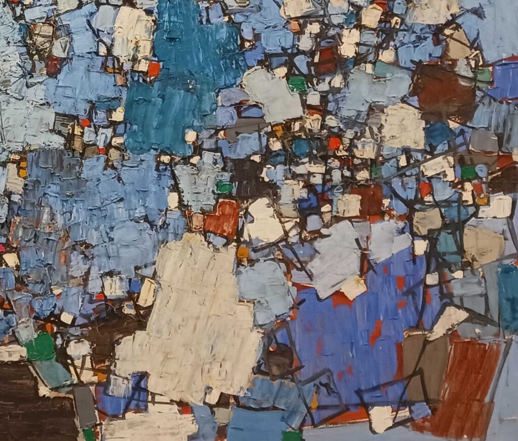 Natalia Dumitresco: Natalia Dumitresco, Gris et Blanc, c. 1960, Musée d’Art Moderne de Paris, Paris, France. Detail.
