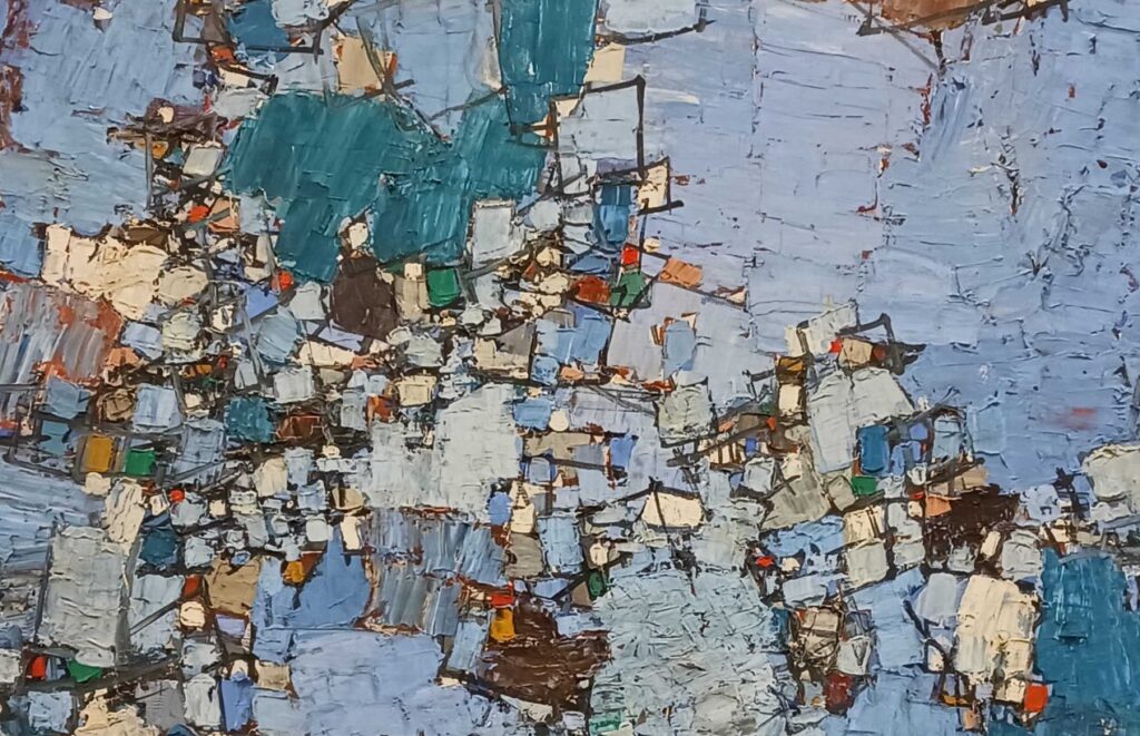 Natalia Dumitresco: Natalia Dumitresco, Gris et Blanc, c. 1960, Musée d’Art Moderne de Paris, Paris, France. Detail.
