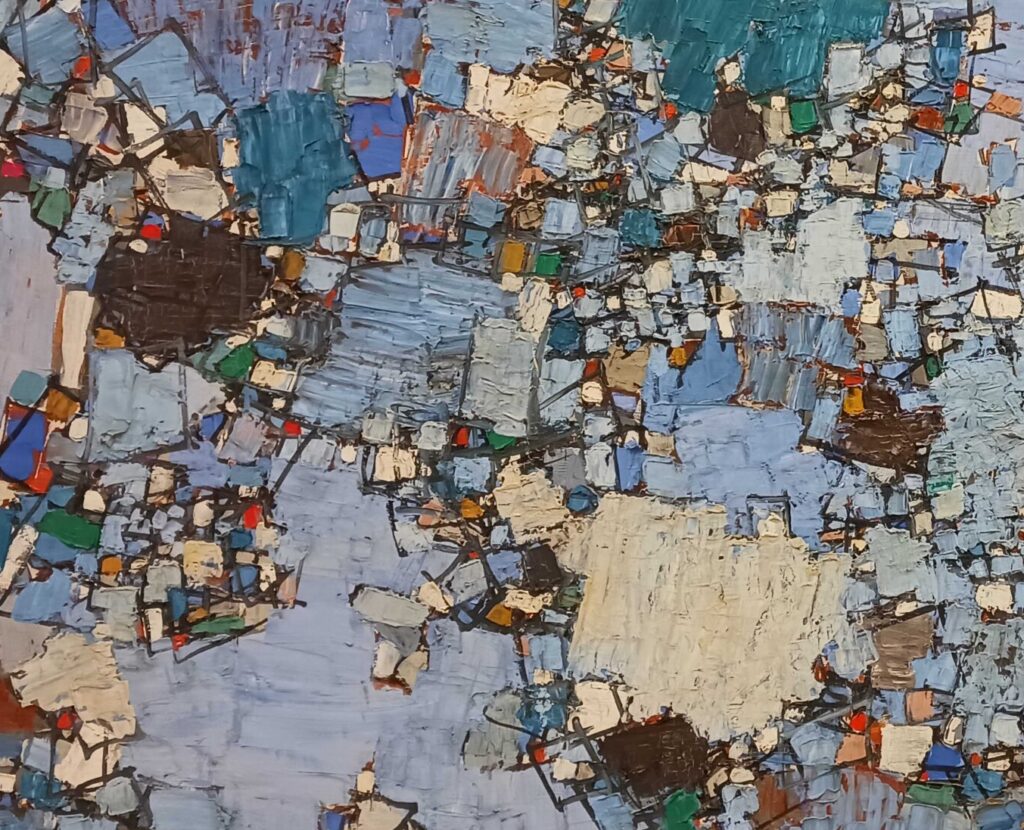 Natalia Dumitresco: Natalia Dumitresco, Gris et Blanc, c. 1960, Musée d’Art Moderne de Paris, Paris, France. Detail.
