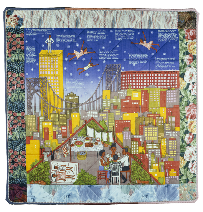 Faith Ringgold Tar Beach: Faith Ringgold, Tar Beach 2, 1990, The Harold A. and Ann R. Sorgenti Collection of Contemporary African-American Art, Pennsylvania Academy of the Fine Arts, Philadelphia, USA. Museum’s website.
