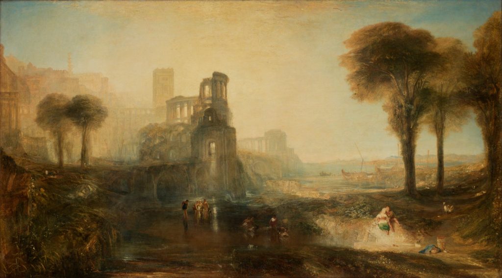 Turner and Constable: J. M. W. Turner, Caligula’s Palace and Bridge, exh. 1831. Image courtesy of Tate.
