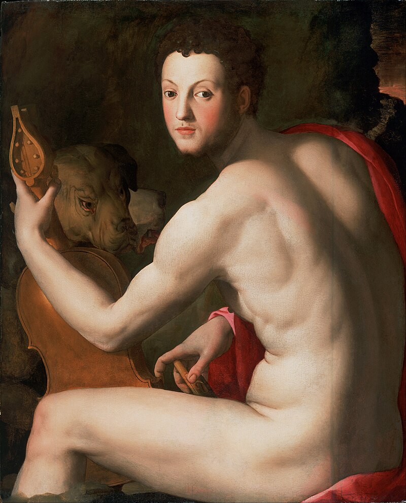 bronzino: Agnolo Bronzino, Portrait of Cosimo I de’ Medici as Orpheus, c. 1537–1539, Philadelphia Museum of Art, Philadelphia, PA, USA.
