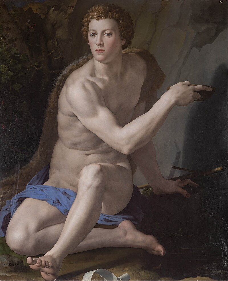 bronzino: Agnolo Bronzino, Saint John the Baptist, c. 1560, Galleria Borghese, Rome, Italy.
