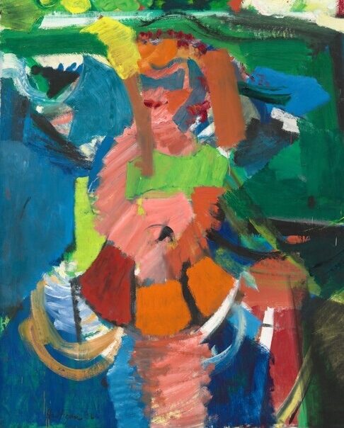 Grace Hartigan: Grace Hartigan, Summer Street, 1956, National Gallery of Art, Washington, DC, USA. Detail.
