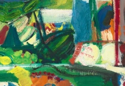 Grace Hartigan: Grace Hartigan, Summer Street, 1956, National Gallery of Art, Washington, DC, USA. Detail.
