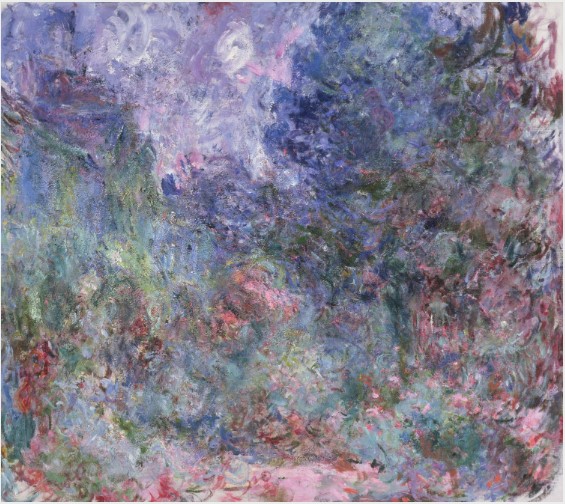 Monet's Garden: Claude Monet, The House Seen from the Rose Garden, 1922–1924, Musée Marmottan Monet, Paris, France.
