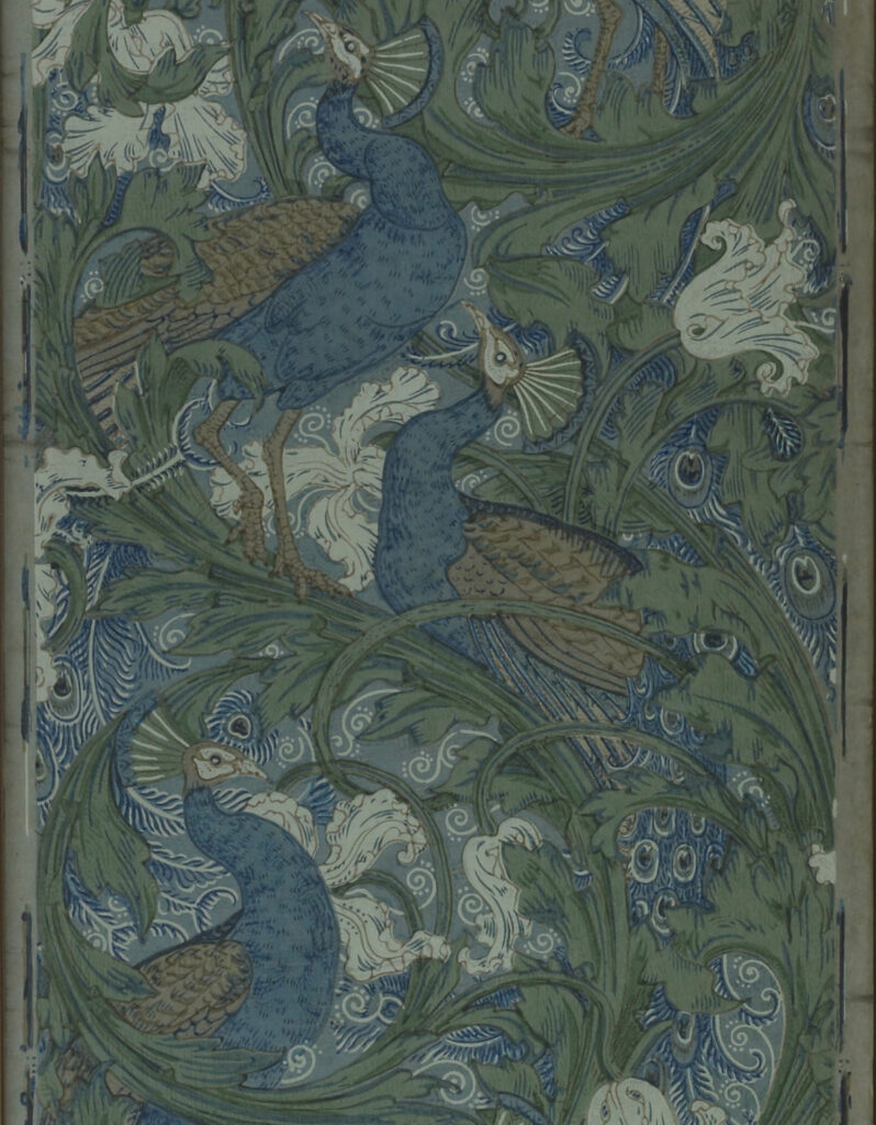 painters pigments: Walter Crane, Cut panel of The Peacock Garden, 1889, Saint Louis Art Museum, St. Louis, MO, USA.
