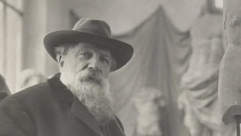 auguste rodin: Auguste Rodin and his antique sculptures. British Museum. Detail.
