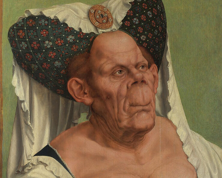 Strange paintings: Quentin Massys, The Ugly Duchess, c. 1513, National Gallery, London, UK. Detail.
