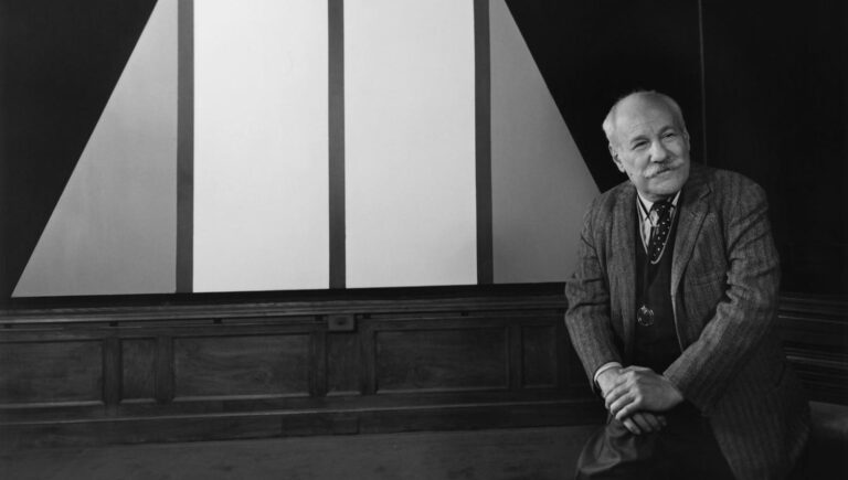 Barnett Newman Here: Yousuf Karsh, Barnett Newman, 1969. Artist’s website. Detail.
