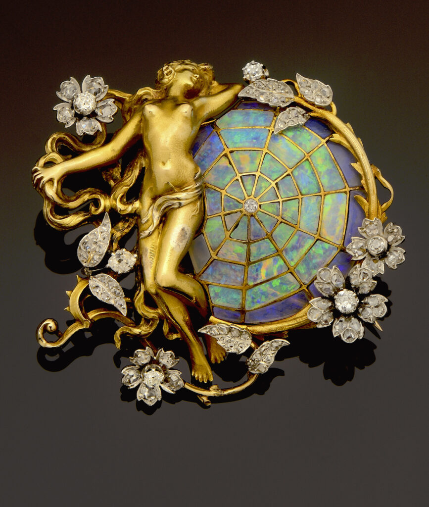 Art Nouveau jewelry: Henri-Auguste Solié, Brooch, c. 1900. Maison Riondet.

