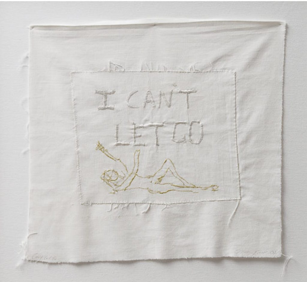 Tracey Emin artworks: Tracey Emin, I Can’t Let Go, 2007, private collection. © Tracey Emin. All rights reserved, DACS 2025. MutualArt.
