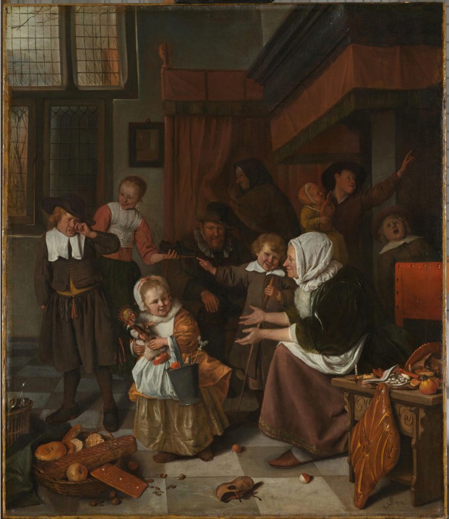 holiday quiz: The Feast of St Nicholas, 1665–1668, Rijksmuseum, Amsterdam, Netherlands.