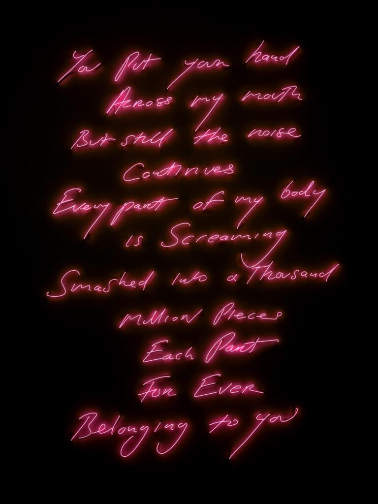 Tracey Emin artworks: Tracey Emin, Love Poem for CF, 2007, National Gallery of Victoria, Melbourne, Australia.
