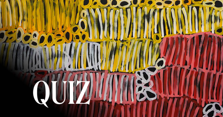 Minnie Pwerle, Awelye–Anemangkerr (Bush Melon). Japingka Aboriginal Art. Detail.
