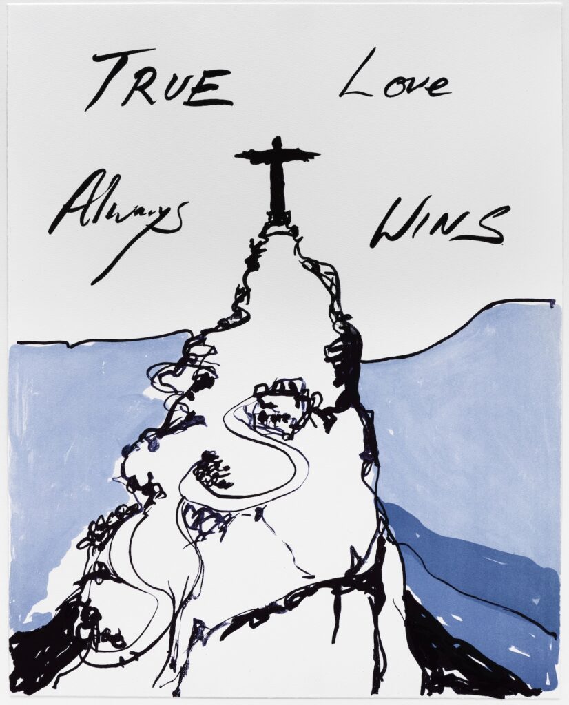Tracey Emin artworks: Tracey Emin, True Love Always Wins, 2016. © Tracey Emin. All rights reserved, DACS 2025. Counter Editions.
