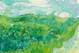 Vincent van Gogh, Green Wheat Fields, Auvers, 1890, National Gallery of Art, Washington, DC, USA. Detail.