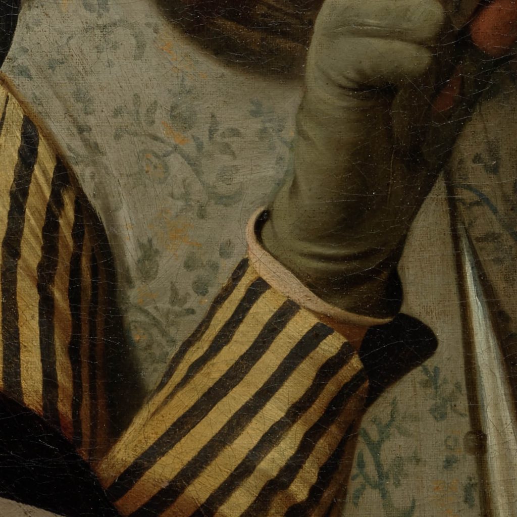 Caravaggio Cardsharps: Caravaggio, The Cardsharps, ca. 1596–1597, Kimbell Art Museum, Fort Worth, TX, USA. Detail.
