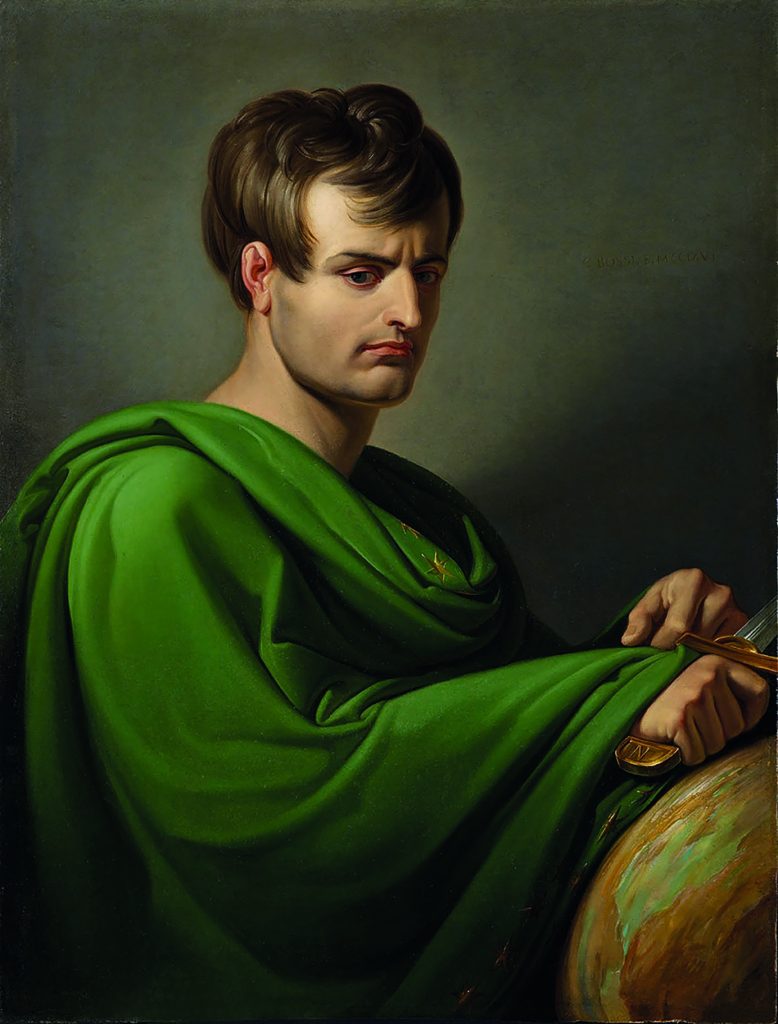 canova horse: Giuseppe Bossi, Napoleon Leaning a Globe, 1806, private collection.
