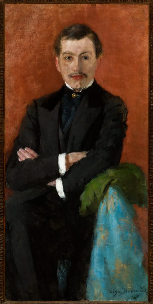Olga Boznańska paintings: Olga Boznańska, Portrait of Józef Czajkowski, 1892, National Museum in Kraków, Kraków, Poland. Museum’s website.

