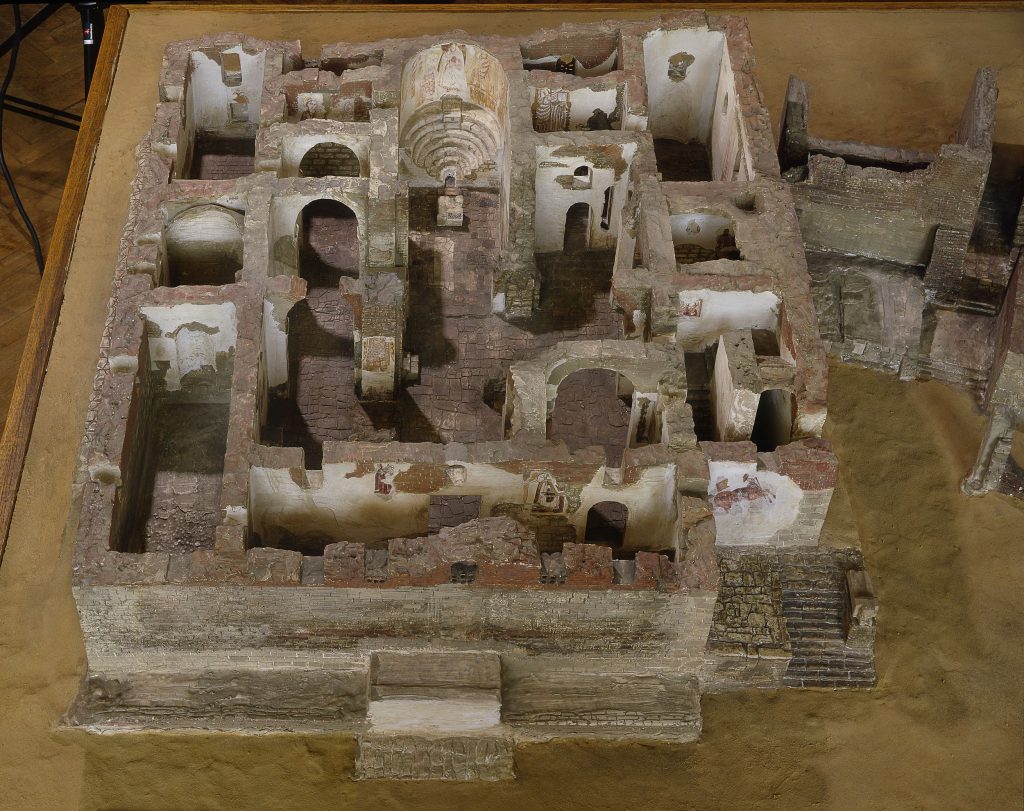 Faras: Model of the cathedral at Faras, made by Zbigniew Doliński, National Museum in Warsaw, Warsaw, Poland. Photograph by Piotr Ligier.
