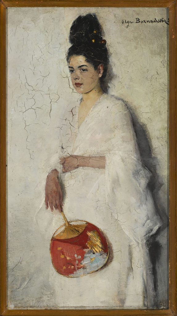 Olga Boznańska paintings: Olga Boznańska, Japanese Woman, 1889, National Museum in Warsaw, Warsaw, Poland. Museum’s website.
