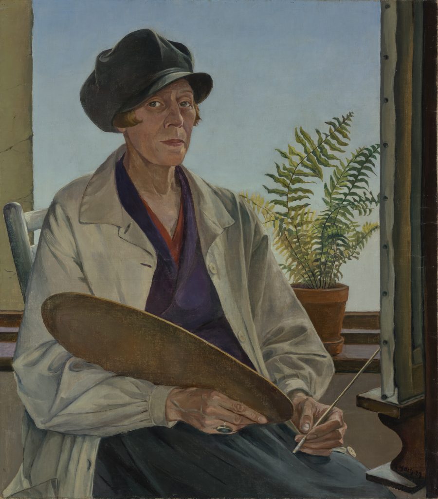 Lenbachhaus: Käte Hoch, Self-Portrait, 1929, Städtische Galerie, Lenbachhaus, Munich, Germany.
