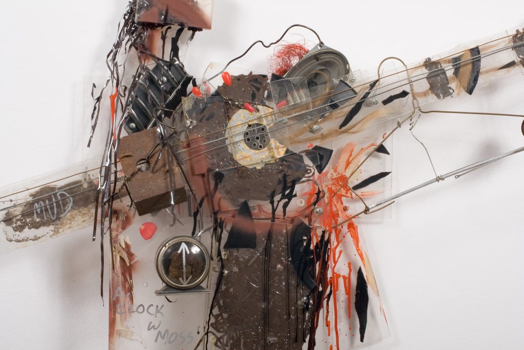 unconventional materials in art: Krzysztof Zarębski, Guitar, 1988, Zachęta—National Gallery of Art, Warsaw, Poland.
