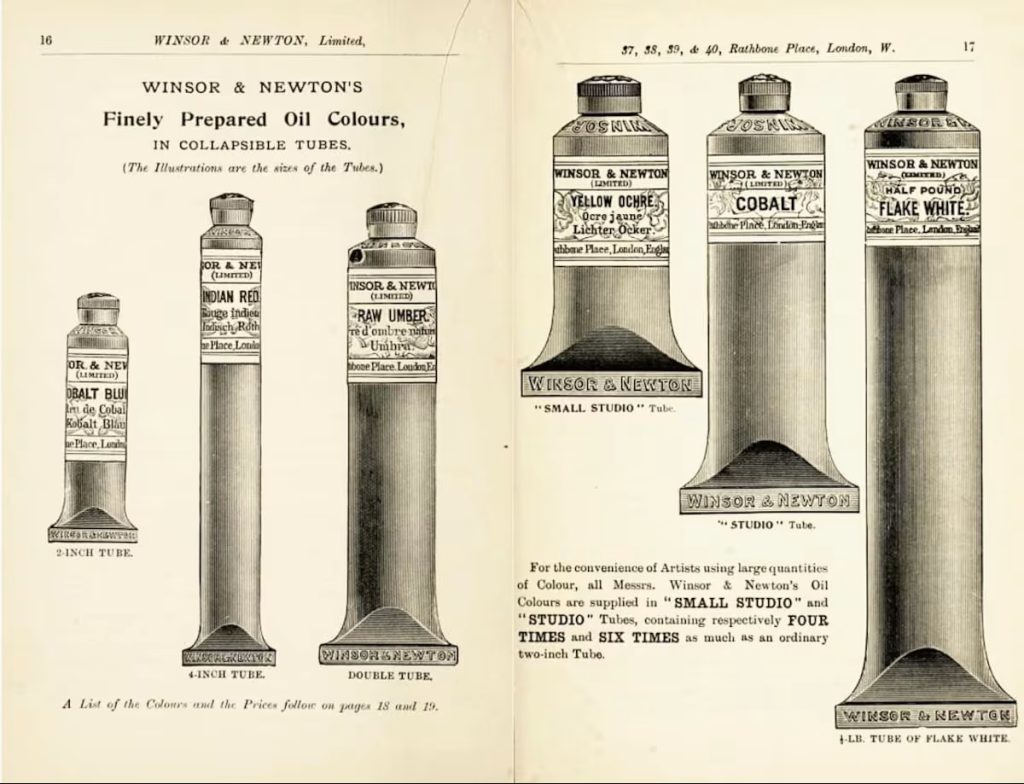 paint tube: Winsor & Newton collapsible tubes. El País.
