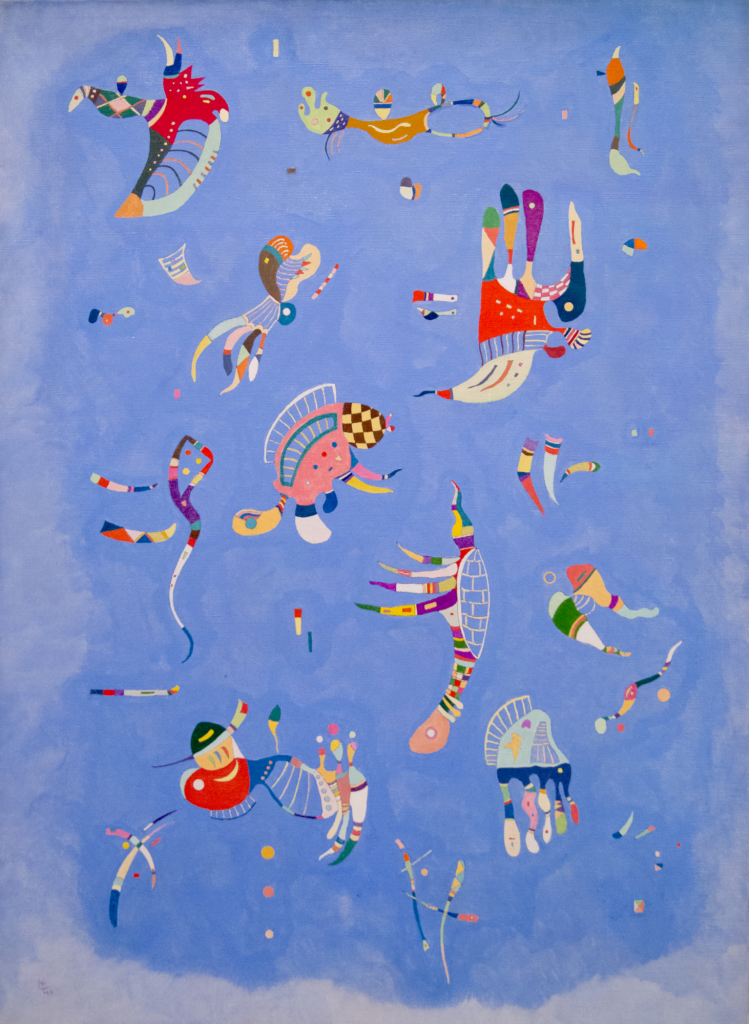 Kandinsky Sky Blue: Wassily Kandinsky, Sky Blue (Bleu de ciel), 1940, Musée National d’Art Moderne, Centre Pompidou, Paris, France.
