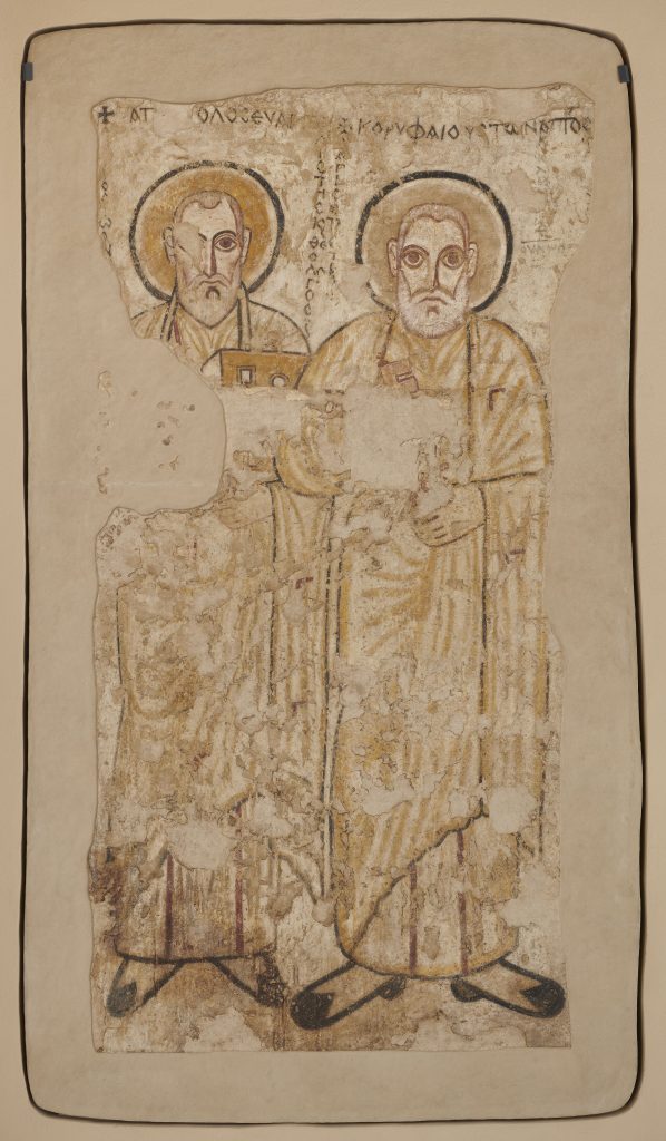 Faras: Saints Peter and John the Apostles, 8th century, National Museum in Warsaw, Warsaw, Poland.
